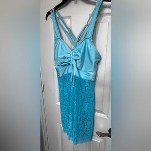 1XL 2PC aquamarine bathing suit